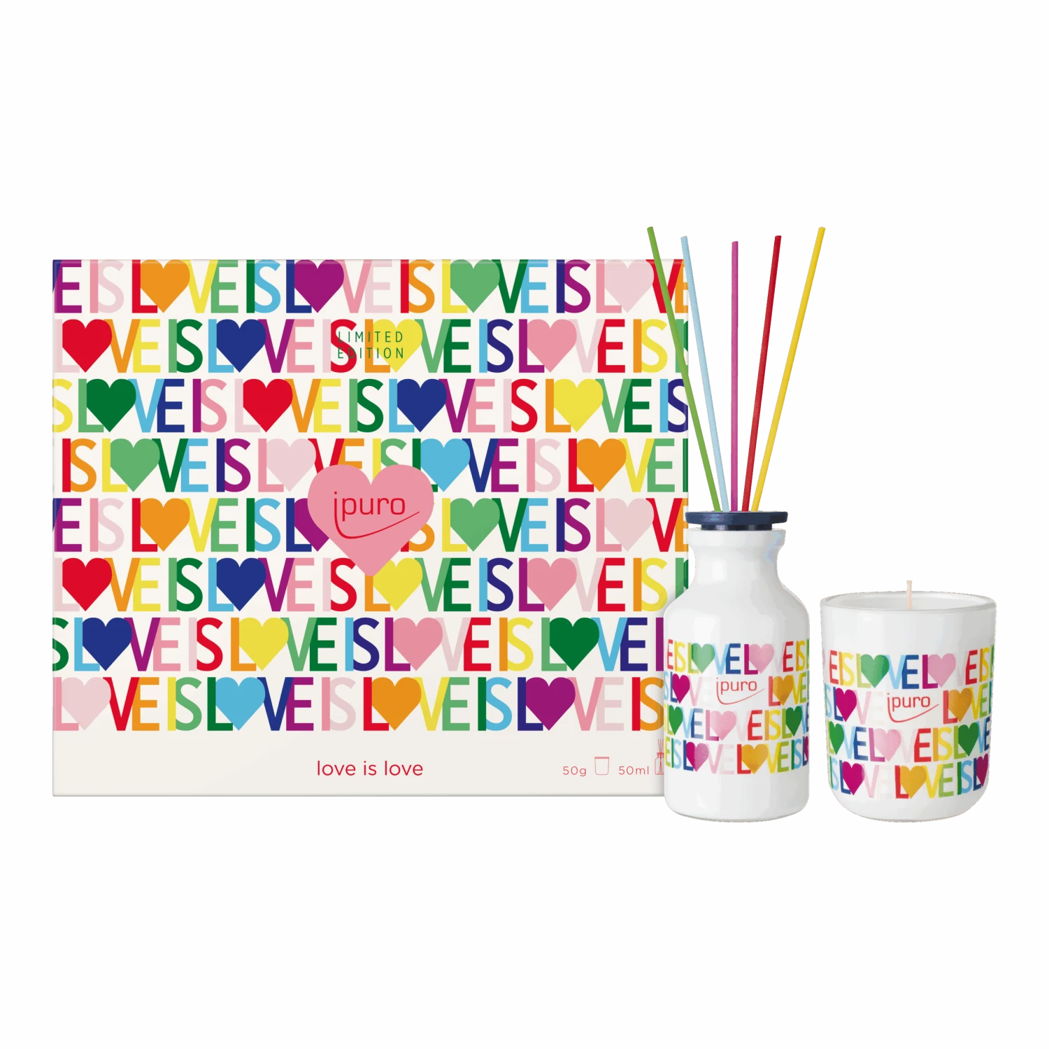 LIMITED EDITION Ipuro Love Is Love Geschenkset 1 LIMITED EDITION Ipuro Love Is Love Geschenkset